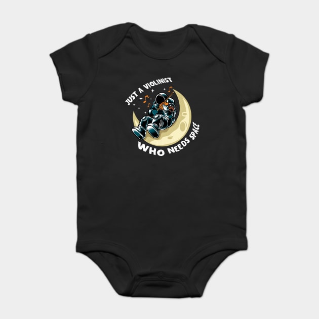 A Violinist Who Needs Space Baby Bodysuit by The WYLD Tribe